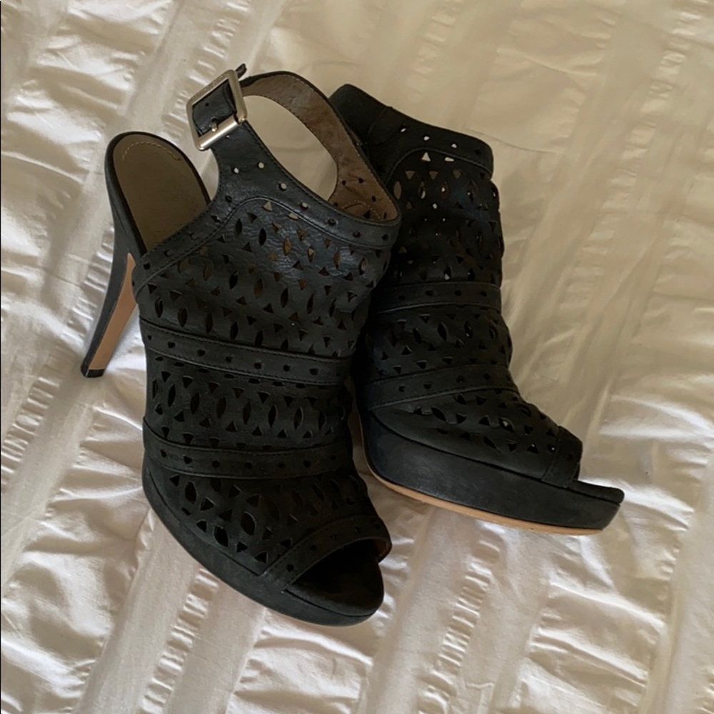 Vince Camuto caged booties